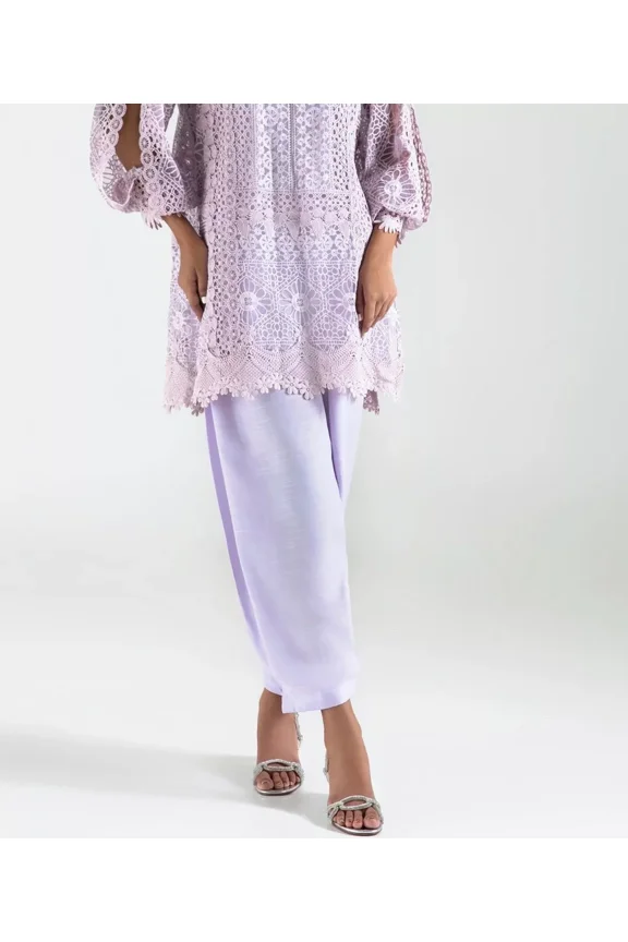 Lilac Lavender Purple Pakistani Indian Salwar Shalwar Pants ONLY USASeller Heram