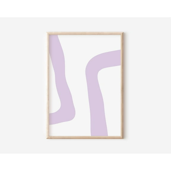 Lilac Modern Abstract Print // Organic Minimalist Wall Art, Modern Art Print, Lilac Wall Art, Lilac Prints, Wall Art, Modern Wall Decor, 8x12 UNFRAMED