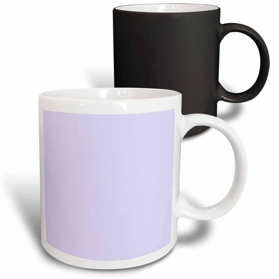 3drose, Lilac Purple - Girly Girl Light Pastel Pale Purple - Lavender - Plain Solid Simple Color, 11oz Magic Transforming Mug