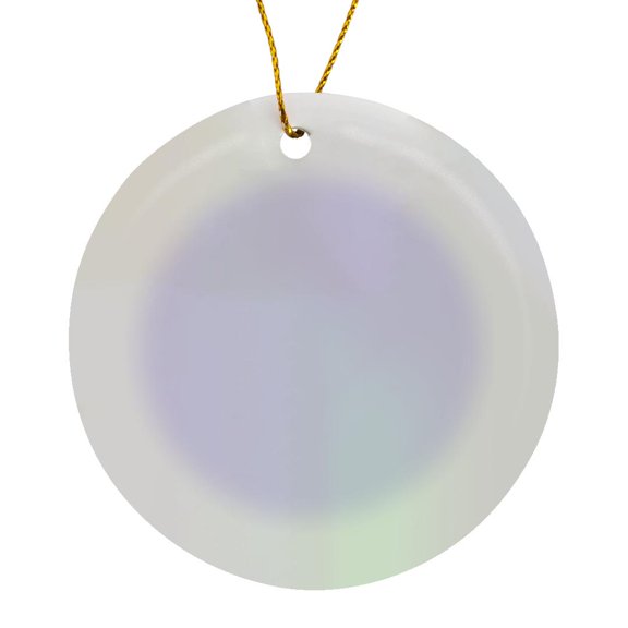 3drose, Lilac Purple - Girly Girl Light Pastel Pale Purple - Lavender - Plain Solid Simple Color, Circle Porcelain Ornament