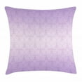 thumbnail image 1 of Lilac Throw Pillow Cushion Cover, Monochromatic Pattern with Baroque Swirl Motifs Renaissance Style Vintage Revival Tile, Decorative Square Accent Pillow Case, 24 X 24 Inches, Lilac, by Ambesonne, 1 of 2