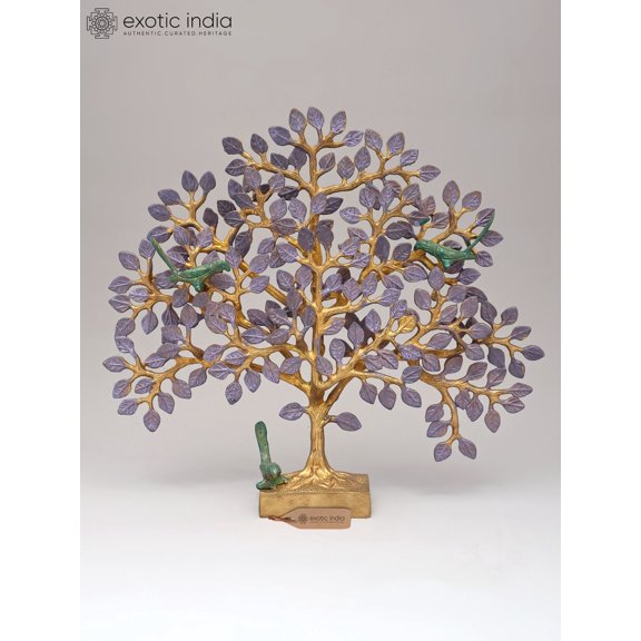 Lilac Tree with Parrots