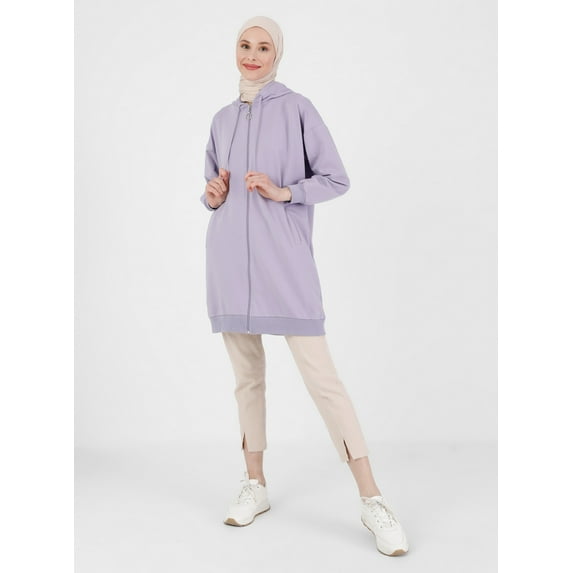 Lilac - Unlined - Cotton - Topcoat - Refka