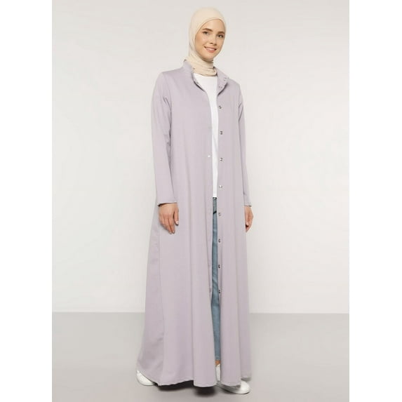 Lilac - Unlined - Crew neck - - Topcoat - Benin