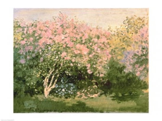 Lilac in the Sun 1873 Canvas Art - Claude Monet (24 x 18)