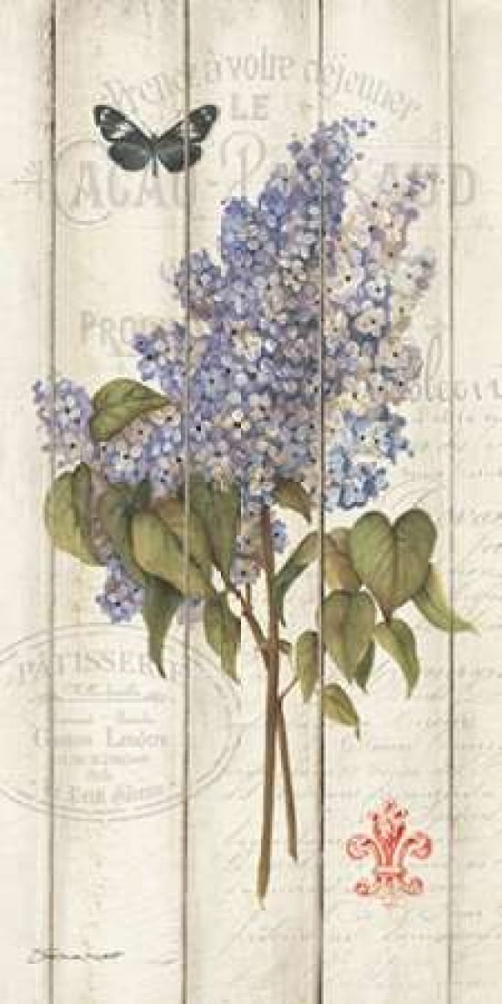 Lilac on Wood Canvas Art - Stephanie Marrott (24 x 48)