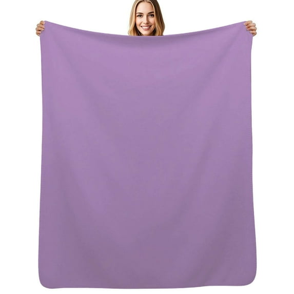Lilac purple Soft Warm Blanket Throw Blanket Flannel Bedspread Couch Chair Cute Sofa Bed Cover