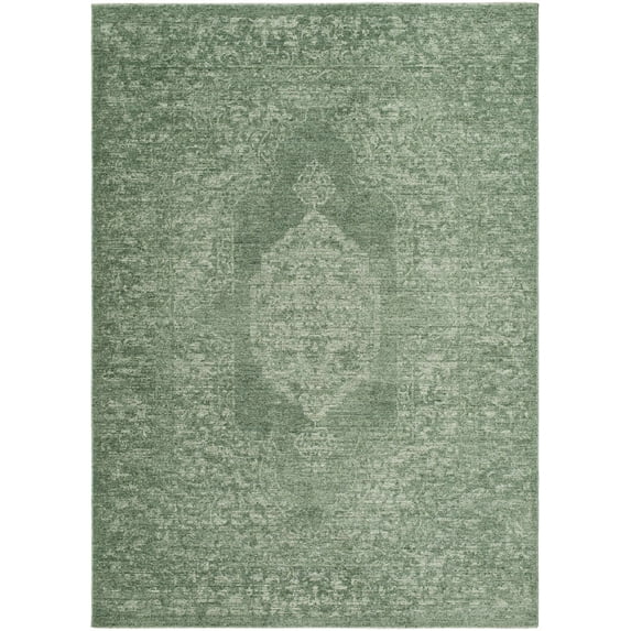 BoutiqueRugs Lilach Traditional Area Rug - Sage, Green - 6'7" x 9'