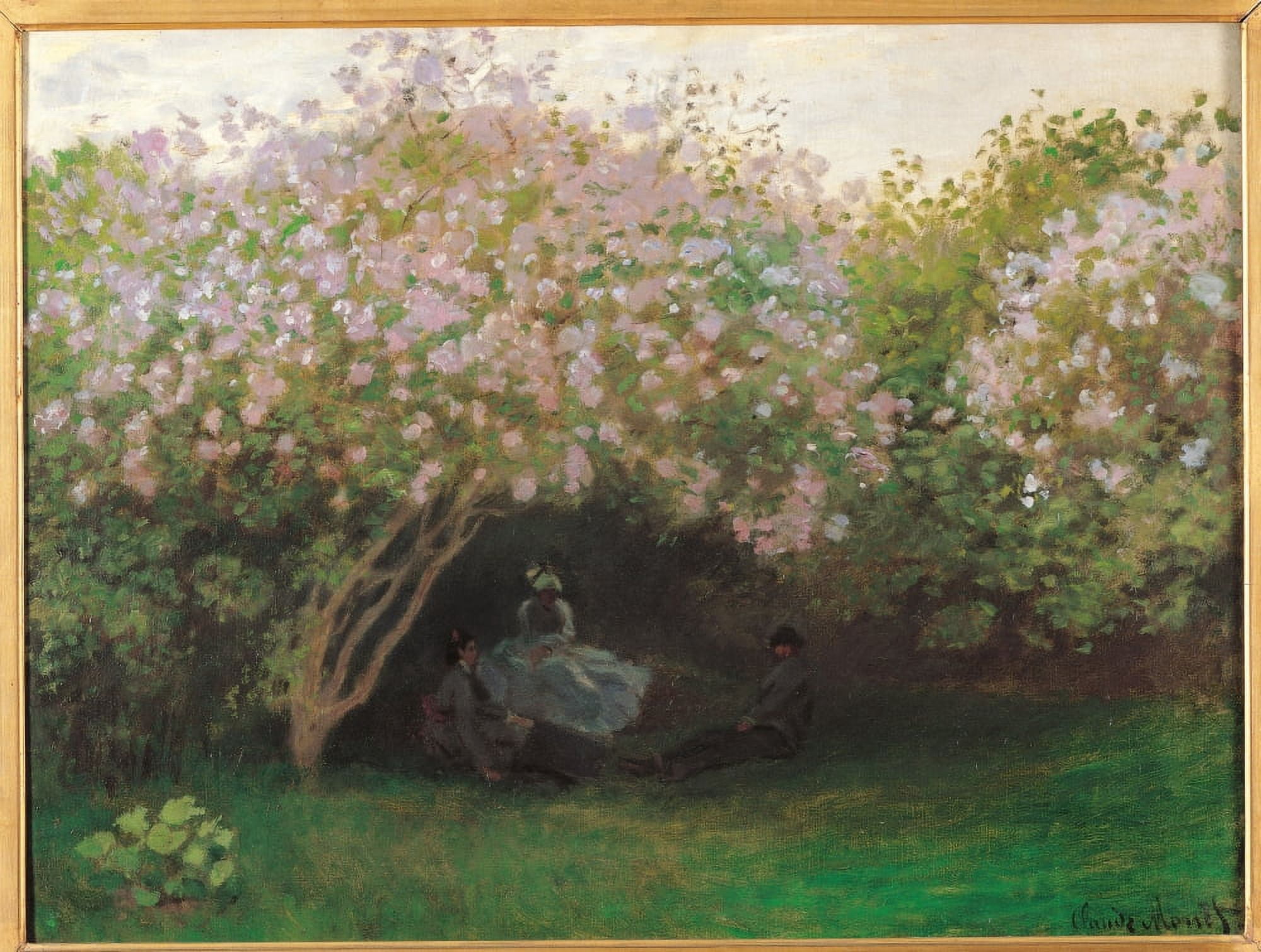 Lilacs Grey Weather Canvas Art - (24 x 18)