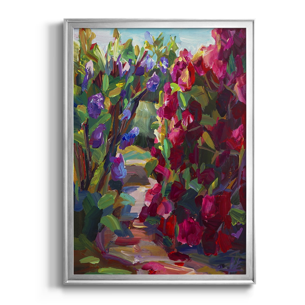 Lilacs & Rhodies Premium Framed Print - Ready to Hang