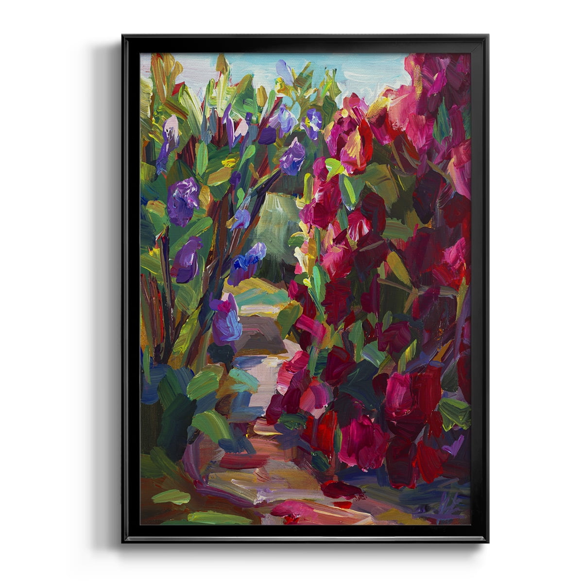 Lilacs & Rhodies Premium Framed Print - Ready to Hang