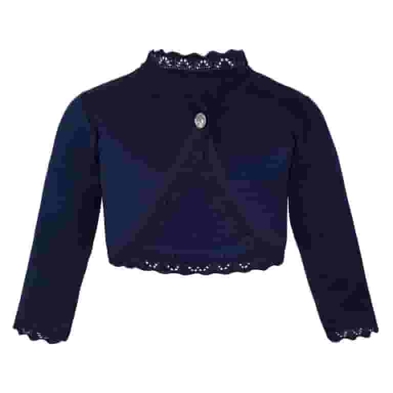 Lilax Baby Girls' Bolero Cardigan Knit Long Sleeve Button