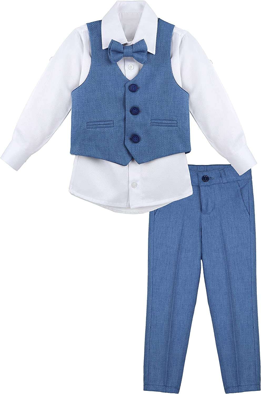 Lilax Boys Suit Set Formal 4 Pieces Vest, Pants and Tie Dresswear l 2