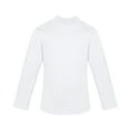 thumbnail image 1 of Lilax Girls' Basic Long Sleeve Cotton Mock Turtleneck T-Shirt White 11 Years, 1 of 6