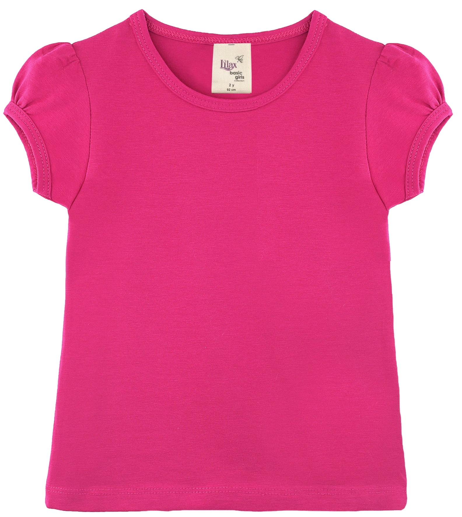 Lilax Girls' Long Sleeve Cotton T-Shirt | Soft Round Neck Tee For Toddlers & Kids