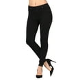 thumbnail image 1 of Lildy Women’s Real Denim Skinny Jean Jeggings, Stretchable Cotton Blend Material, Black Wash, Small/Medium, 1 of 5