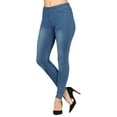Lildy Women’s Real Denim Skinny Jean Jeggings, Stretchable Cotton Blend