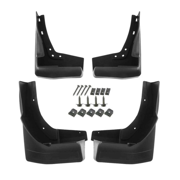 Lilfyxhj 4pcs Splash Guards Flaps Front Rear Side Black Tpo with Running Board for Benz for GLS450 2017-2019 X166-Series