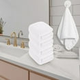 thumbnail image 1 of Lilgiuy 1Pcs Velvet Hand Towels, Solid Color Quick Drying, Microfiber Super Soft Highly Absorbent Towels, Multipurpose Use for Hotel, Bathroom, Shower, Spa, Hand Towel 13.77" x29.5" (White), 1 of 3