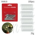thumbnail image 1 of Lilgiuy 200 Pcs Christmas Ornament Hooks, Metal Wire Hooks, S-Shaped Multi Functional Ornaments Hooks for Christmas Trees, Christmas Tree Decoration Hangers (Silver), 1 of 6