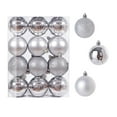thumbnail image 1 of Lilgiuy 24Pcs Christmas Ball Ornaments Shatterproof Christmas Ornaments Set Decorations for Xmas Tree Balls Halloween Decorations (1.57''/40mm, Silver), 1 of 3