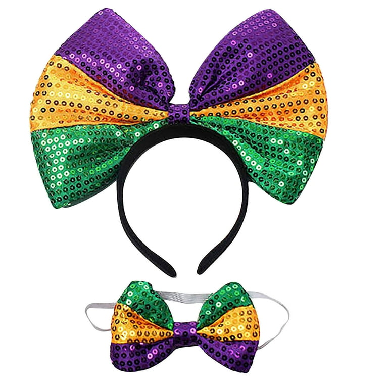 Sequin Bow Tie Adult Green Sequin Bow Tie Adult Green