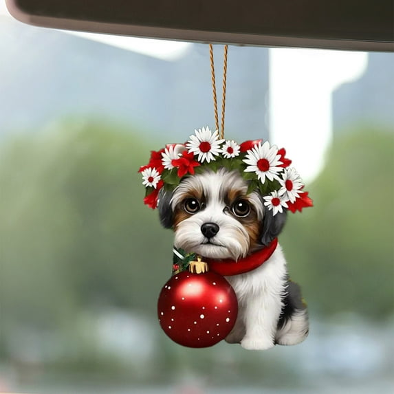 Lilgiuy 2Pcs Personalized Cat Ornaments for Christmas Tree, Cute Pet Cat Ornaments, Cats First Christmas Ornament 2024, Pet Memorial Gifts for Cat Lovers