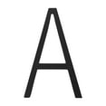thumbnail image 1 of Lilgiuy 3" Black Address House Letter for Outside, Easy to Install 3D Modern Weather Proof Non-Rust Address Letter for Exterior House Address, Garage Gate, Street, Farmhouse Letter A, 1 of 2
