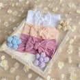 thumbnail image 1 of Lilgiuy 3pcs Girls Cute Handbands Super Soft Solid Elastic Headbands with Hair Bows Head Wrap Hair Accessories for Newborn Infant Toddlers Kids, 1 of 4