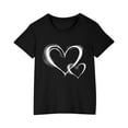 thumbnail image 1 of Lilgiuy 4th of July Shirt for Toddler Kids Boys Girls Cotton T-shirt Fashion Cute Round Neck Print Tee Short Sleeve Top(Black,3-4 Years), 1 of 5