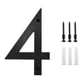 thumbnail image 1 of Lilgiuy 5 Inch House Address Numbers for Outside, Easy Installation with Screw Set, Includes Hardware for Flushing or Floating Mount, Black Acrylic Address Mailbox Numbers for Exterior, Porch, 1 of 5