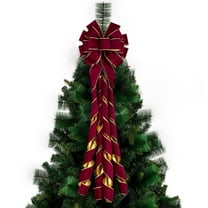 Lilgiuy 9.84FT Wine Wired Christmas Velvet Ribbon, Continuous Velvet Ribbon for Gift Wrapping Christmas Tree Decoration Crafts Wreaths Supplies