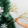 thumbnail image 1 of Lilgiuy Artificial Glitter Stem Ornaments 21 Inches Fake Christmas Picks Decorative Glitter Branch Pendants for Christmas Tree DIY Wreath Crafts Gift Fireplace Holiday Home Decor (Gold), 1 of 6