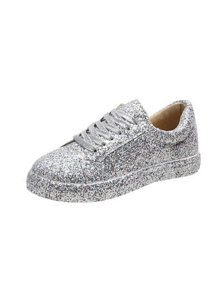 Dropship Women Casual Glitter Shoes Mesh Flat Shoes Ladies Sequin