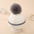thumbnail image 1 of Lilgiuy Baby Beanie Hats Toddler Winter Hat Knitted Infant Beanies for 0-12 Months Girls Boys Novelty Pom Pom Hats, 1 of 4