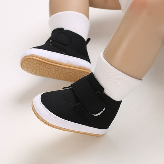 Lilgiuy Baby Boys Toddler Shoes Cute Fashion Solid Color Crib Shoes Casual Soft Sole Shoes for Outdoor Beach Travel