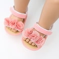 thumbnail image 1 of Lilgiuy Baby Girls Shoes Non-Slip Rubber Sole High-Top Infant First Walking Shoes Toddler Crib Shoes Newborn Loafers Flats Pink,12 Fall Clothes for 2022 Spring Winter, 1 of 5