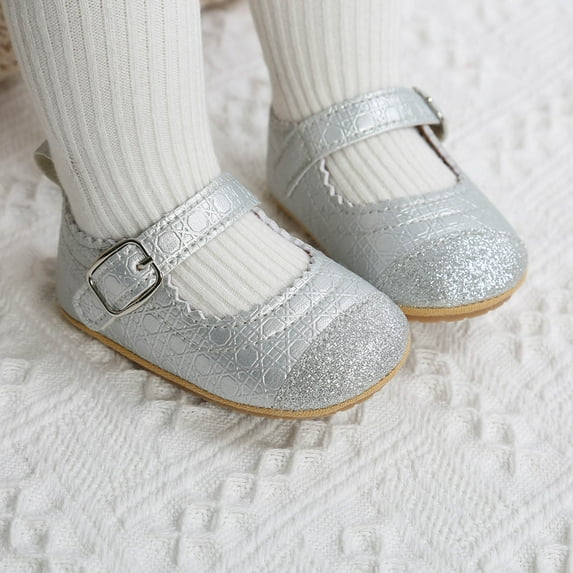 Lilgiuy Baby Infant Kids Girl Soft Sole Crib Toddler Newborn Shoes Princess Sandals Dance Performance Princess Shoes