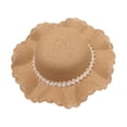thumbnail image 1 of Lilgiuy Baby Sun Hat Summer Children's Lace Pearl Decorated Hat Rope Beach Hat Sun Hat Clearance Sales Dresses for 2022, 1 of 1
