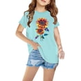 thumbnail image 1 of Lilgiuy Baseball Shirt for Toddler Kids Boys Girls Cotton T-shirt Fashion Cute Round Neck Print Tee Short Sleeve Top(Blue,7-8 Years), 1 of 5