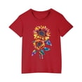 thumbnail image 1 of Lilgiuy Baseball Shirt for Toddler Kids Boys Girls Cotton T-shirt Fashion Cute Round Neck Print Tee Short Sleeve Top(Red,4-5 Years), 1 of 5