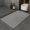 thumbnail image 1 of Lilgiuy Bathroom Rugs Mat 24x16, Ultra Thin Non Slip Machine Washable Bath Mat Small Quick Dry Absorbent Bath Mat for Bathroom Floor Shower and Tub (Gray), 1 of 5