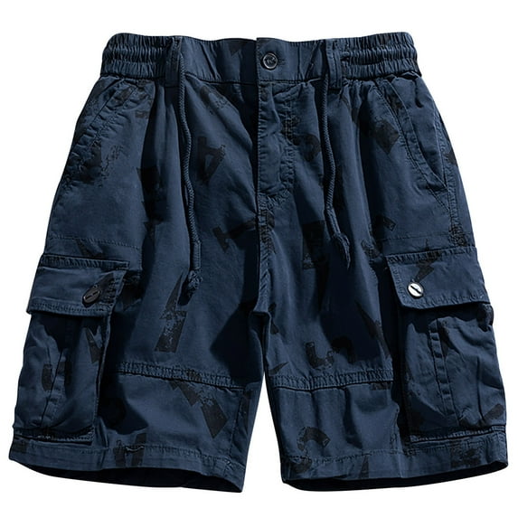 Lilgiuy Bermuder Shorts for Men Summer Outdoors Casual Have Pockets Drawstring Sport Shorts Pants Bodybuilding Weightlifting Pants Clearance