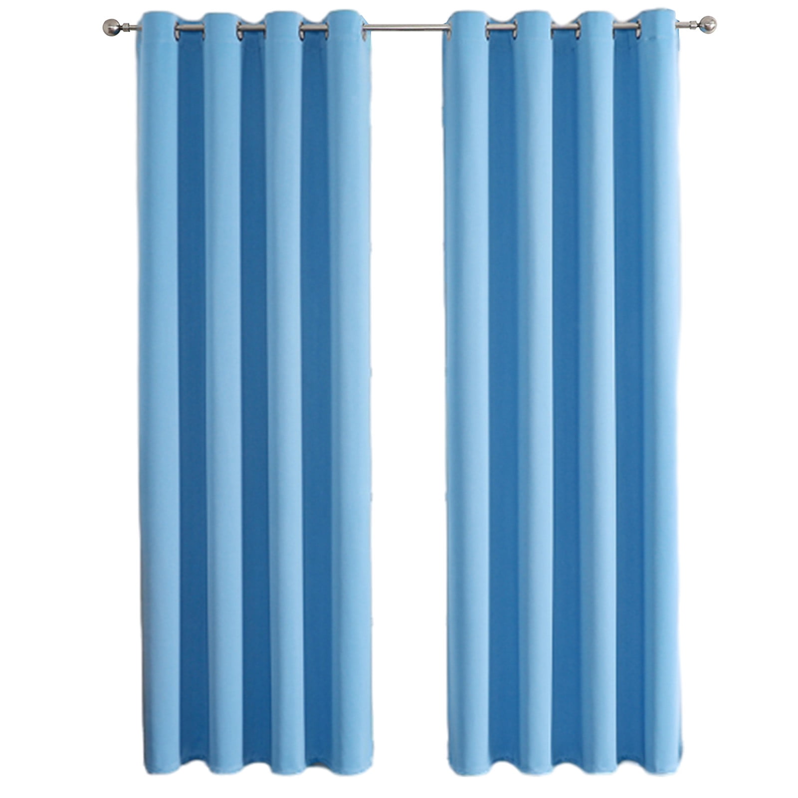 Lilgiuy Blackout Curtains Light Blue Room Darkening Curtains 51 Inches