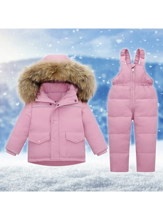 Kid's Ivory Faux Fur-Trimmed Snowsuit Kids