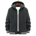 thumbnail image 1 of Lilgiuy New Fashion Casual Men's Fleece Long Sleeve Hoodless Casual Jacket Coat for Vacation Holiday, 1 of 5