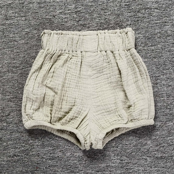 Lilgiuy Children's Summer Bloomer Shorts Casual Solid Color Skinny Triangle Shorts Loose Harem Shorts for Boy Girl