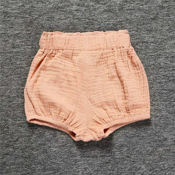 Lilgiuy Children's Summer Bloomer Shorts Casual Solid Color Skinny Triangle Shorts Loose Harem Shorts for Boy Girl
