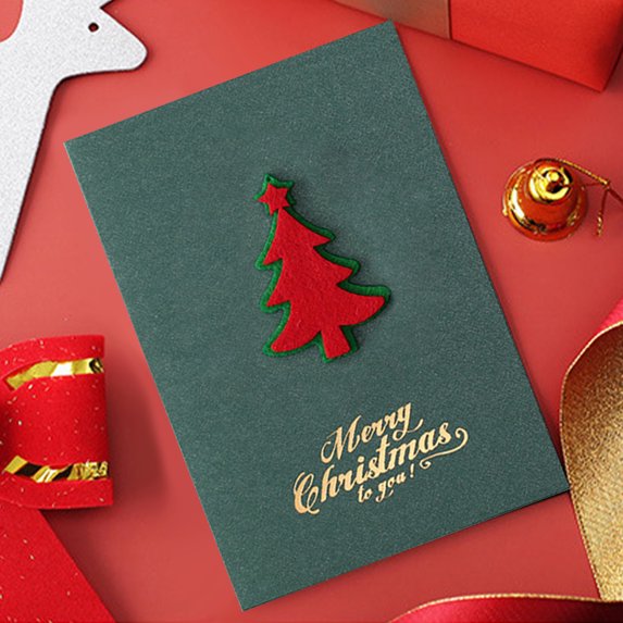 Lilgiuy Christmas Cards, Merry Christmas Cards with Envelopes, Santa Snowman Reindeer Graphic Greeting and New Years Cards, Suitable to Send Warm Holiday Wishes to Friends and Family, 4" x 6"