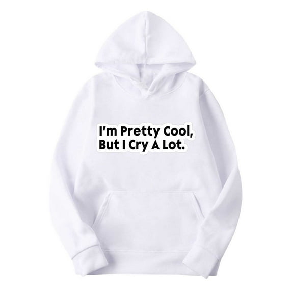 Lilgiuy Christmas Sweatshirt for Men Casual Solid Color Long Sleeve Crewneck Pretty Cool Letter Print Graphic Pullover Sweatshirt with Pockets for Party Club Birthday